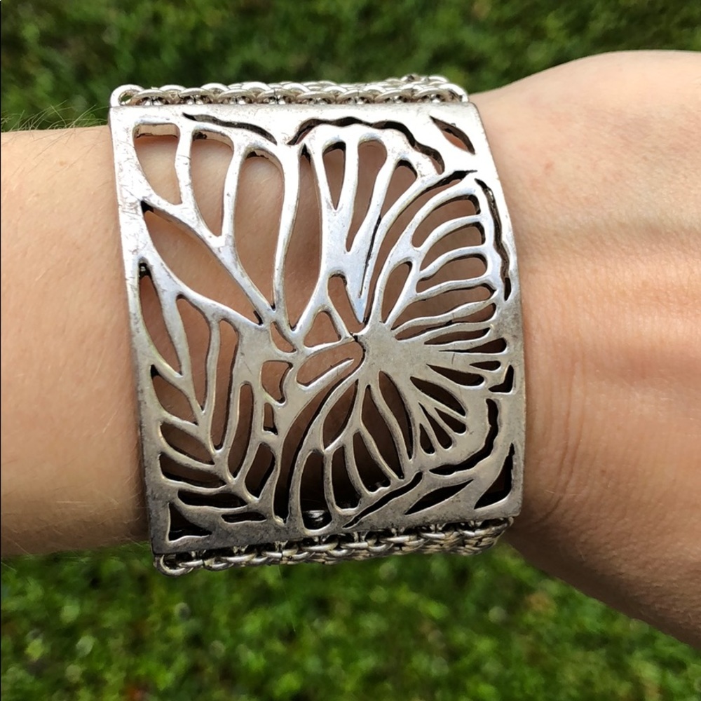 Kenneth Cole New York Silver Mesh Cuff Bracelet